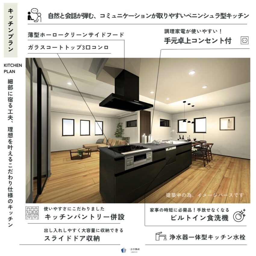 杉並区方南１丁目新築戸建の設備・デザイン画像
