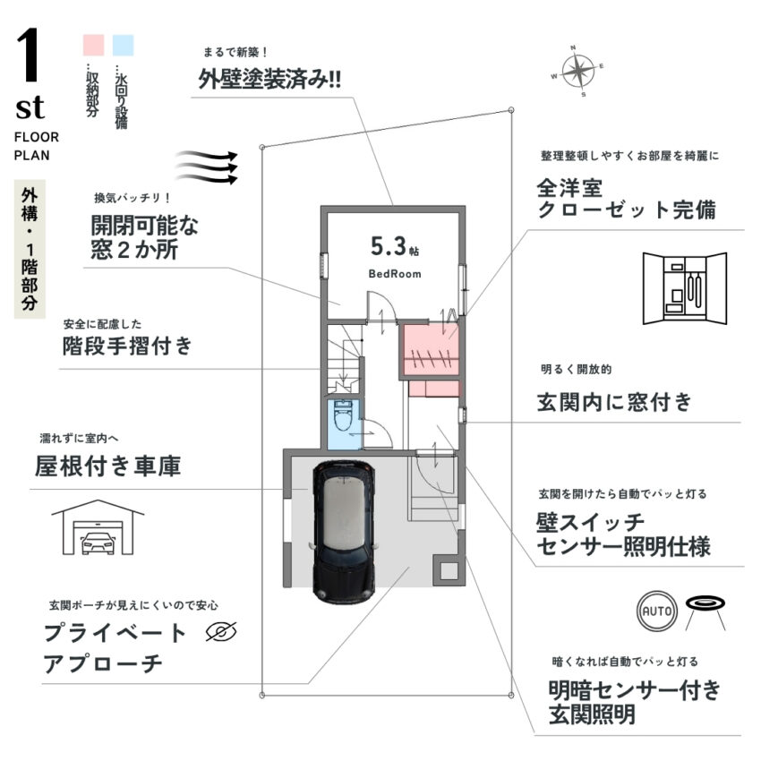 板橋区新河岸1丁目戸建のプランニング画像