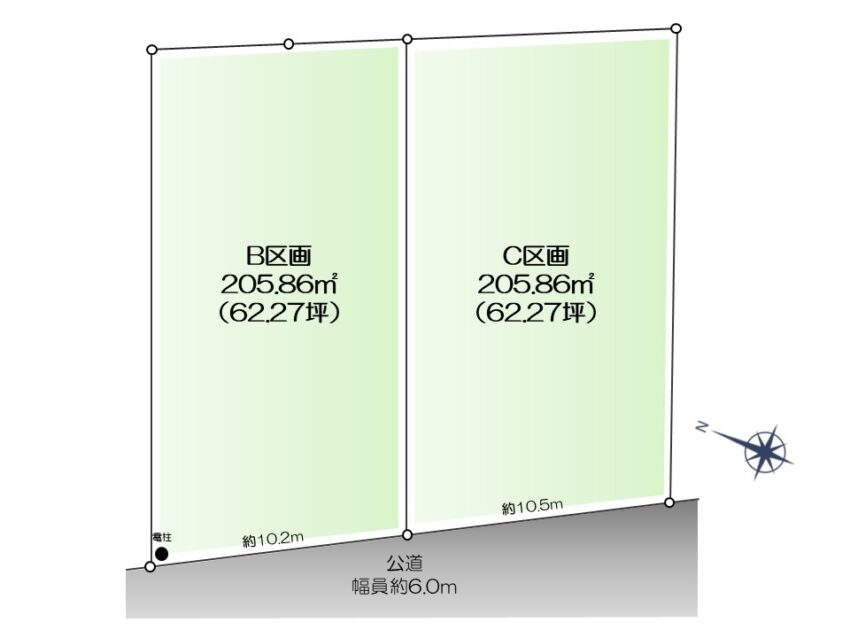 多摩市桜ケ丘1丁目 土地 B区画・C区画（1）