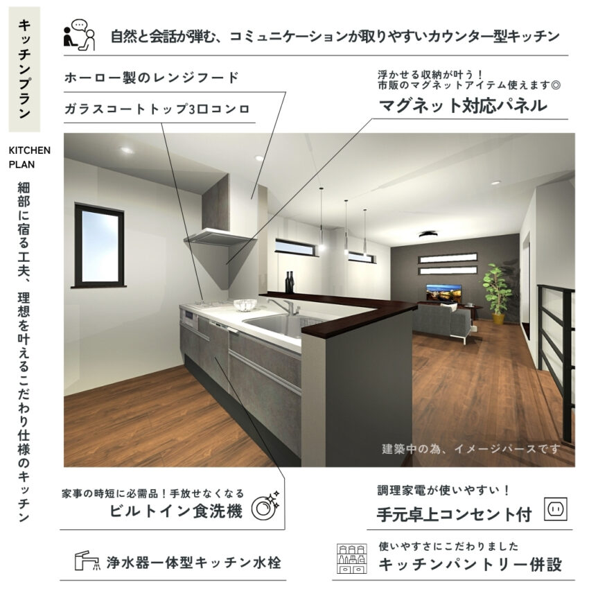 船橋市丸山１丁目A号棟∼URBAN MODERN STYLE∼の設備・デザイン画像