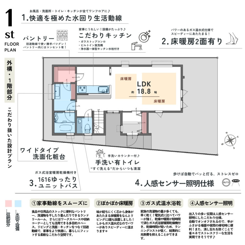SORAEA 丸山１丁目 新築戸建vol.3のプランニング画像