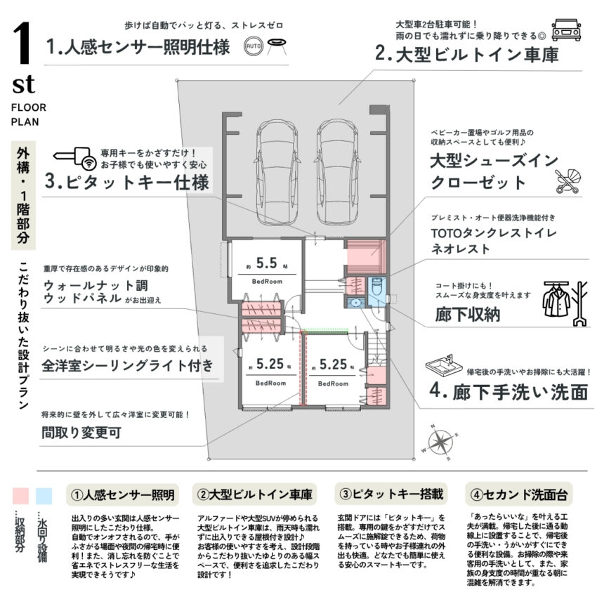 中野区野方6丁目新築戸建のプランニング画像