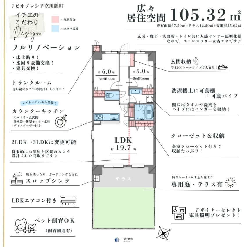リビオプレシア立川錦町のプランニング画像