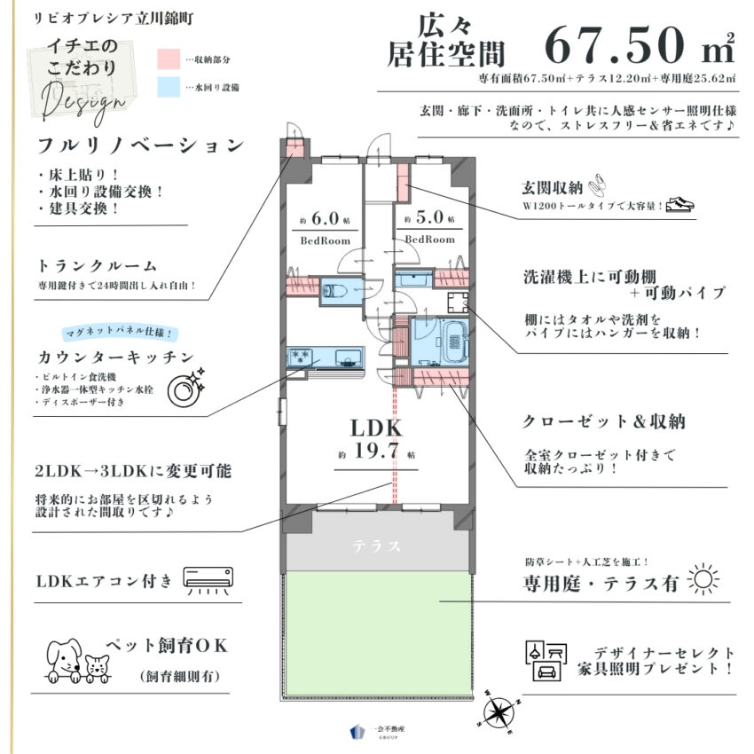 リビオプレシア立川錦町のプランニング画像