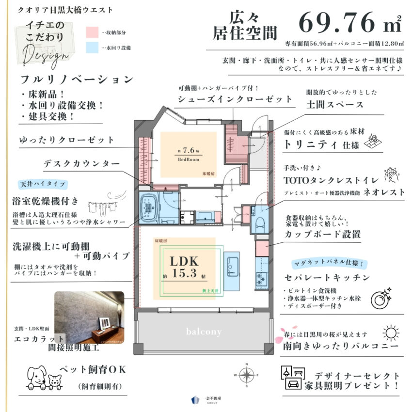 クオリア目黒大橋ウェストのプランニング画像