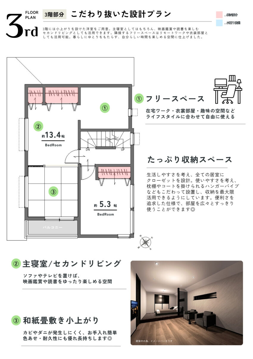LEGXIA 船堀２丁目 新築戸建のプランニング画像