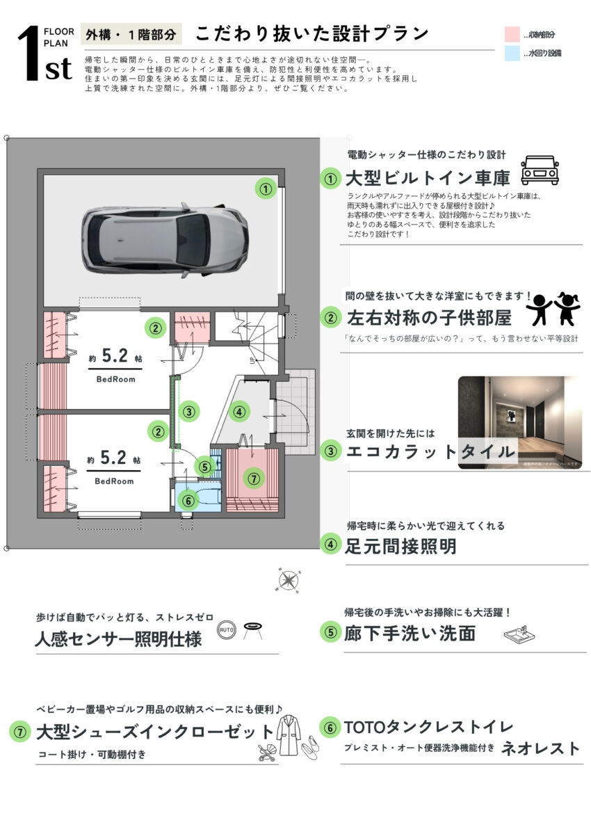 LEGXIA 船堀２丁目 新築戸建のプランニング画像