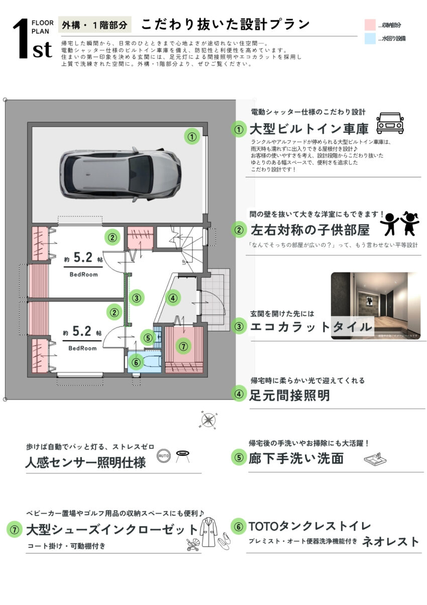 LEGXIA 船堀２丁目 新築戸建のプランニング画像