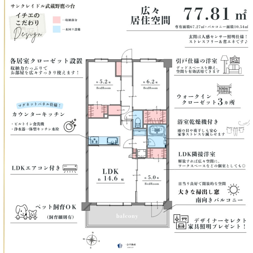 サンクレイドル武蔵野鷹の台のプランニング画像